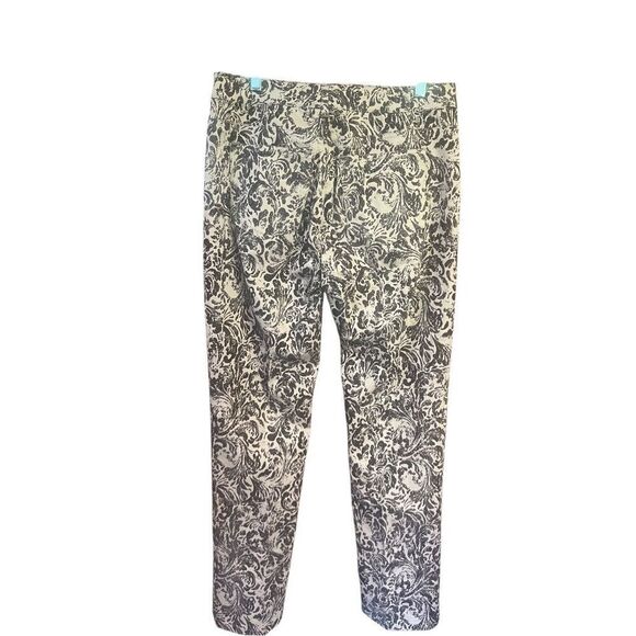 Options Garfield & Marks Printed Beige/Brown Pants Sz 6 NWT - Picture 2 of 8